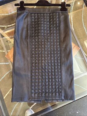Roberto Cavalli Black Quilted Mini Skirt